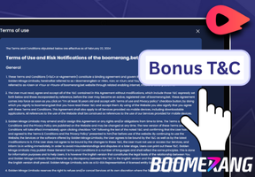 Boomerang.bet casino bonus T&C