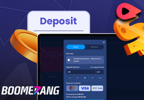 Boomerang.bet casino deposit page